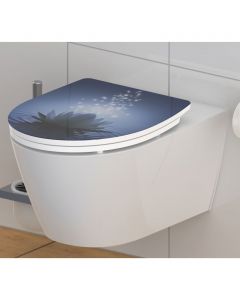SCHÜTTE Toilettensitz mit Absenkautomatik WATER LILY Duroplast