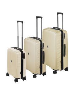 Packenger PP Koffer 3er-Set Macario mit TSA Schloss in Taupe