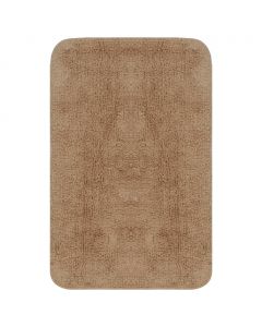 Badematten-Set 3-tlg. Stoff Beige