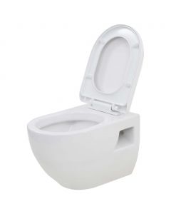 Wand-WC Keramik Weiß