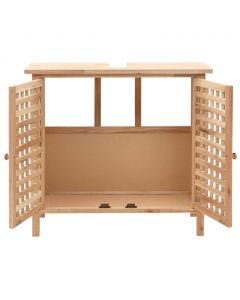 Waschbeckenunterschrank Massivholz Walnuss 66x29x61 cm