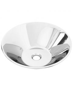 Waschbecken 42 x 14 cm Keramik Silbern