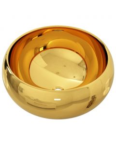 Waschbecken 40 x 15 cm Keramik Golden
