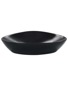 Waschbecken 58,5 x 39 x 14 cm Keramik Schwarz