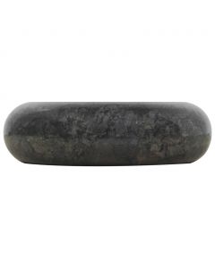 Waschbecken 40x12 cm Marmor Schwarz