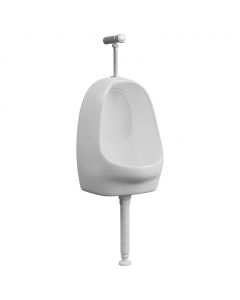 Wandurinal mit Spülventil Keramik Weiß