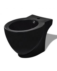 Standbidet Stand-Bidet Bodenstehend Bidet Keramik schwarz