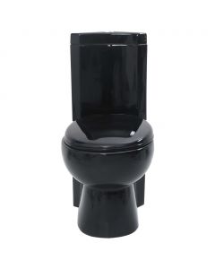 Toilette für Ecke Keramik Schwarz