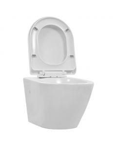 Wand-WC ohne Spülrand Keramik Weiß