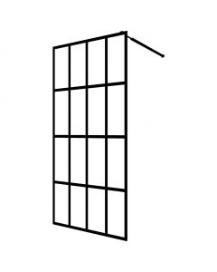 Duschwand für Walk-in Dusche Klares Sicherheitsglas 90x195 cm