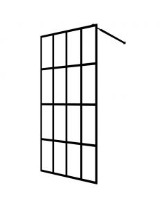 Duschwand für Walk-in Dusche Mattes Sicherheitsglas 80x195 cm