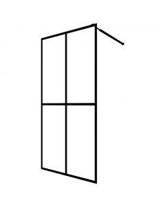 Duschwand für Walk-in Dusche Mattes Sicherheitsglas 118x190 cm