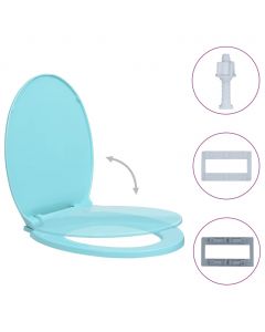 Toilettensitz mit Absenkautomatik Grün Oval