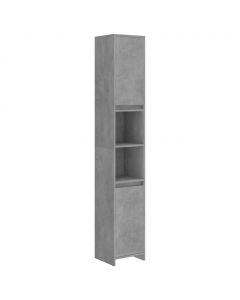 Badezimmerschrank Betongrau 30x30x183,5 cm Holzwerkstoff