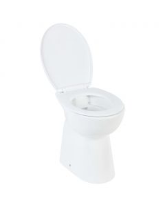 Hohe Spülrandlose Toilette Soft-Close 7 cm Höher Keramik Weiß