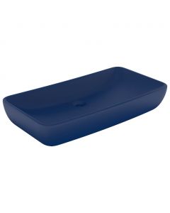 Luxus-Waschbecken Rechteckig Matt Dunkelblau 71x38 cm Keramik