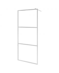 Begehbare Duschwand mit voll mattiertem ESG-Glas 80x195 cm
