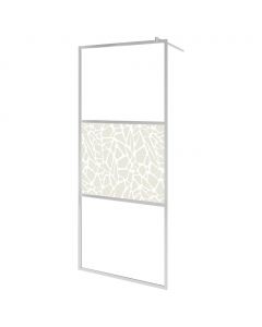 Duschwand für Begehbare Dusche ESG-Glas Steindesign 115x195 cm