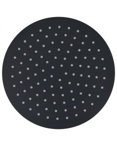 Regenbrause Edelstahl 25 cm Rund Schwarz