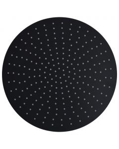 Regenbrause Edelstahl 40 cm Rund Schwarz