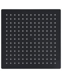 Regenbrause Edelstahl 30x30 cm Quadrat Schwarz