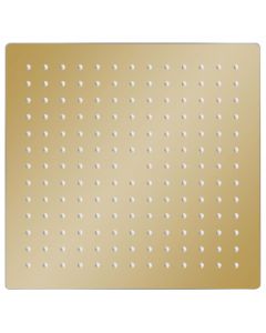Regenbrause Edelstahl 30x30 cm Quadrat Golden