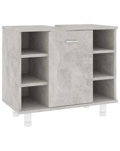 Badezimmerschrank Betongrau 60x32x53,5 cm Holzwerkstoff