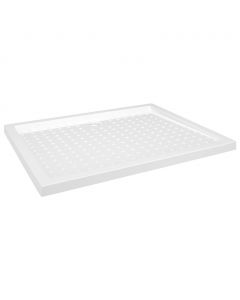 Duschwanne Anti-Rutsch Weiß 80x100x4 cm ABS