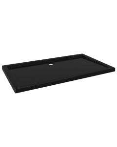 Duschtasse ABS Rechteckig Schwarz 70x120 cm