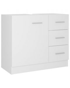 Waschbeckenunterschrank Weiß 63x30x54 cm Holzwerkstoff