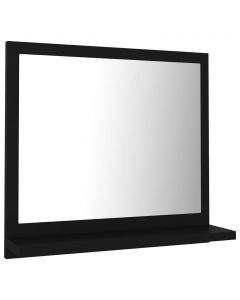 Badspiegel Schwarz 40x10,5x37 cm Holzwerkstoff