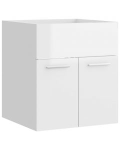 Waschbeckenunterschrank Hochglanz-Weiß 41x38,5x46cm