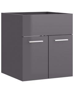 Waschbeckenunterschrank Hochglanz-Grau 41x38,5x46cm