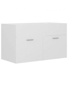 Waschbeckenunterschrank Weiß 80x38,5x46 cm Holzwerkstoff