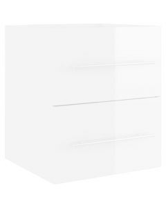 Waschbeckenunterschrank Hochglanz-Weiß 41x38,5x48 cm