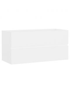 Waschbeckenunterschrank Weiß 90x38,5x45 cm Holzwerkstoff
