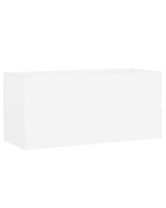 Waschbeckenunterschrank Weiß 100x38,5x45 cm Holzwerkstoff
