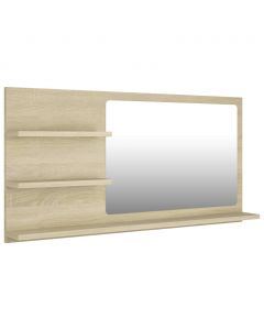 Badspiegel Sonoma-Eiche 90x10,5x45 cm Holzwerkstoff