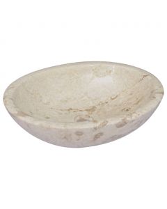 Waschbecken Creme 53x40x15 cm Marmor