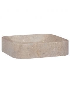 Waschbecken Grau 40x40x10 cm Marmor