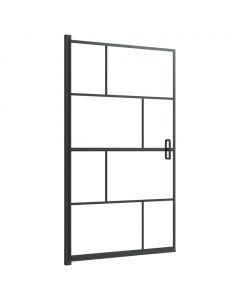 Duschkabine ESG 80x140 cm Schwarz