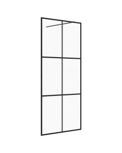 Duschwand für Begehbare Dusche mit Klarem ESG Glas 80x195 cm