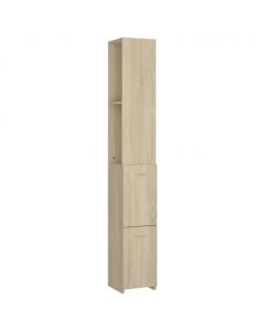Badschrank Sonoma-Eiche 25x26,5x170 cm Holzwerkstoff