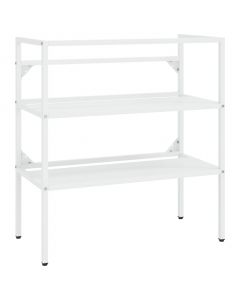 Badezimmer Waschtischgestell Weiß 79x38x83 cm Eisen
