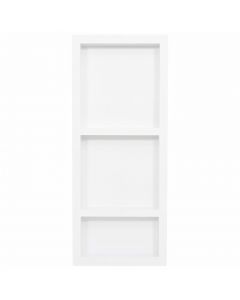 Duschnische mit 3 Fächern Mattweiß 41x99x9 cm