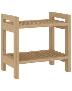Badezimmer-Beistelltisch 45x30x45 cm Massivholz Teak