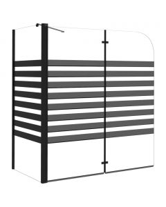 Duschabtrennung 120x68x130 cm Hartglas Gestreift