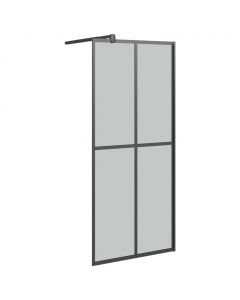Duschwand für Walk-in Dusche 80x195 cm Dunkles Sicherheitsglas