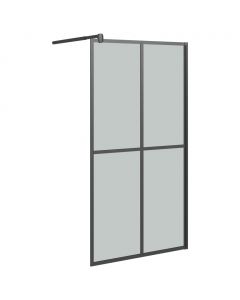 Duschwand für Walk-in Dusche 100x195cm Dunkles Sicherheitsglas