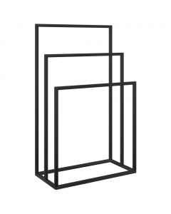 Handtuchständer Schwarz 48x24x79 cm Eisen